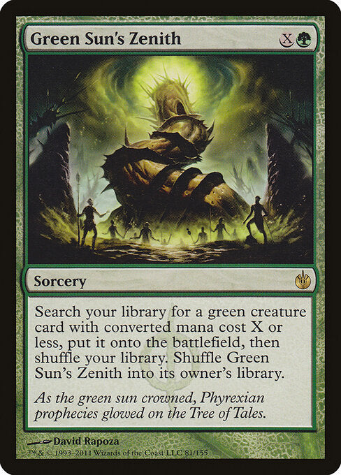 Green Sun's Zenith - (mbs Mirrodin Besieged-81)