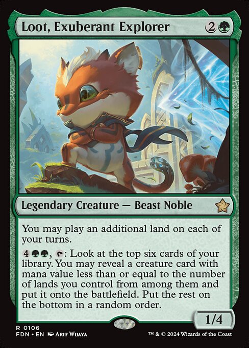 Loot, Exuberant Explorer - (fdn-106) - Near Mint (*Foil )