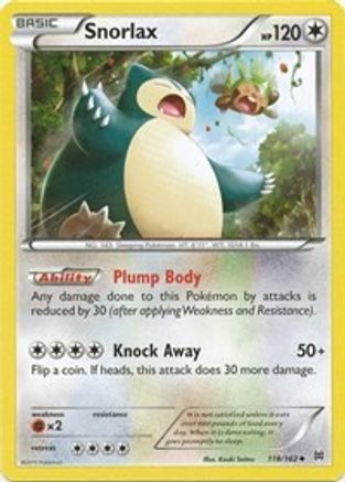 Snorlax - XY - BREAKthrough #118