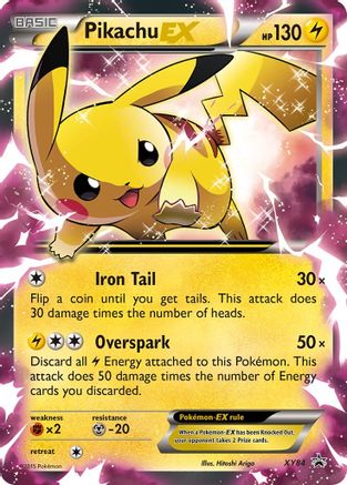 Pikachu EX - XY84 - XY Promos #XY84