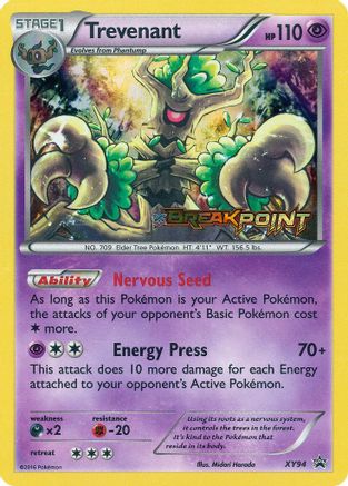 Trevenant (Prerelease) - XY Promos #XY94