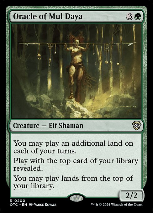 Oracle of Mul Daya - (otc Outlaws of Thunder Junction Commander-200)