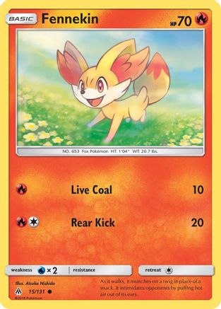 Fennekin (15) - SM - Forbidden Light #15
