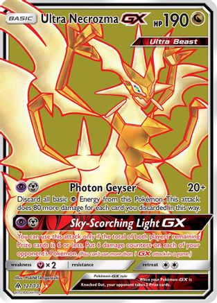 Ultra Necrozma GX (Full Art) - SM - Forbidden Light #127