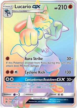 Lucario GX (Secret) - SM - Forbidden Light #135