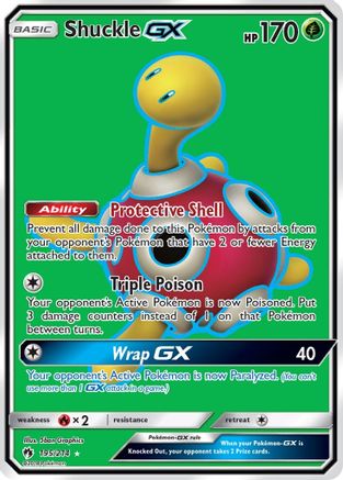 Shuckle GX (Full Art) - SM - Lost Thunder #195