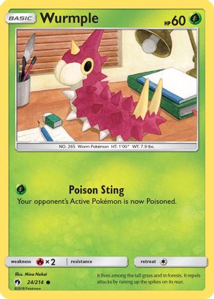 Wurmple (24) - SM - Lost Thunder #24