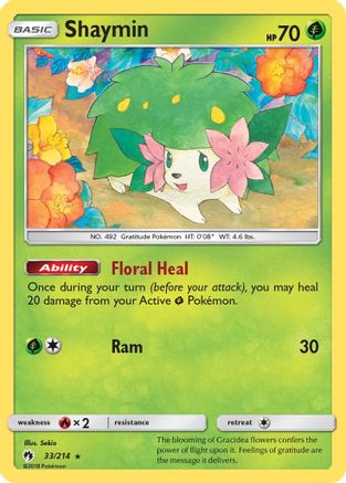 Shaymin - SM - Lost Thunder #33
