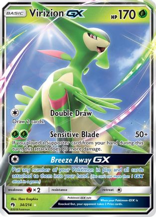 Virizion GX - SM - Lost Thunder #34