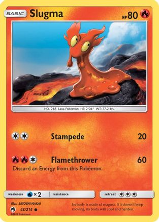 Slugma - SM - Lost Thunder #43