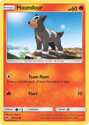 Houndour - SM - Lost Thunder #45