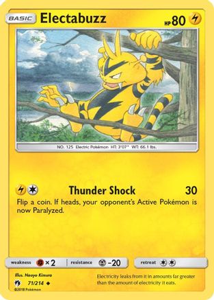 Electabuzz - SM - Lost Thunder #71