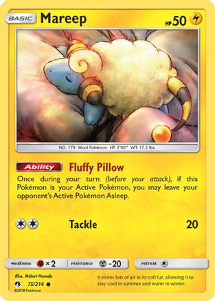 Mareep (75) - SM - Lost Thunder #75