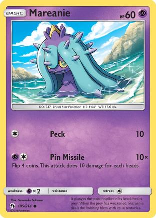 Mareanie (105) - SM - Lost Thunder #105