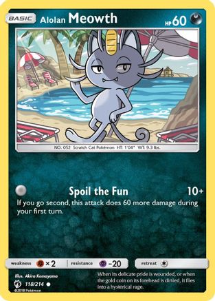 Alolan Meowth - SM - Lost Thunder #118
