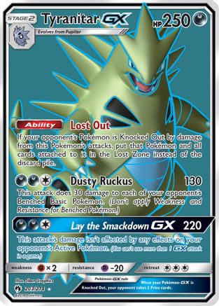 Tyranitar GX (Full Art) - SM - Lost Thunder #203
