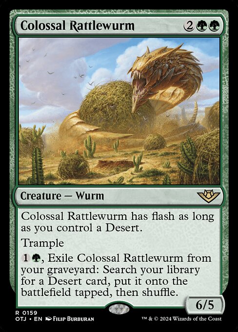 *Foil Colossal Rattlewurm — OTJ — 159
