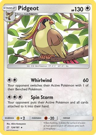 Pidgeot - SM - Team Up #124