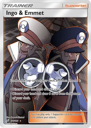 Ingo & Emmet (Full Art) - SM - Team Up #176