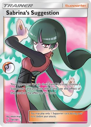 Sabrina's Suggestion (Full Art) - SM - Team Up #181