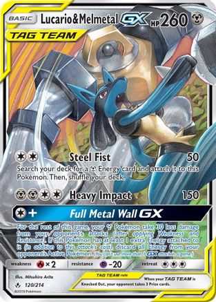 Lucario & Melmetal GX - SM - Unbroken Bonds #120