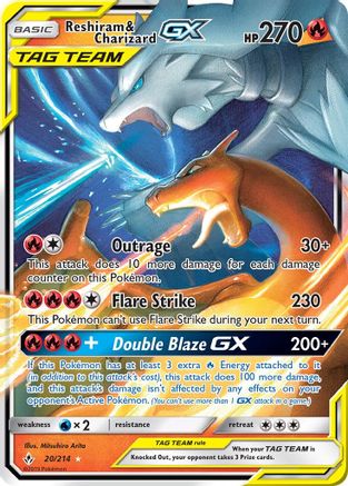 Reshiram & Charizard GX - SM - Unbroken Bonds #20