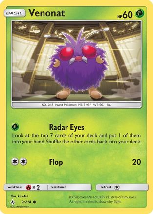 Venonat (9) - SM - Unbroken Bonds #9