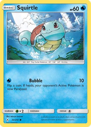 Squirtle - SM - Unbroken Bonds #33