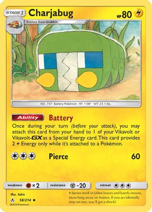 Charjabug - SM - Unbroken Bonds #58