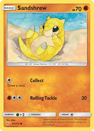 Sandshrew - SM - Unbroken Bonds #83