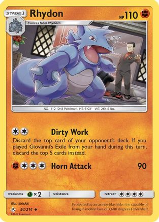 Rhydon - SM - Unbroken Bonds #94