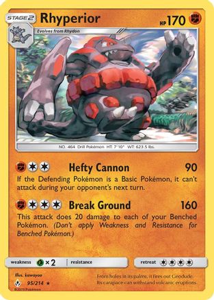 Rhyperior - SM - Unbroken Bonds #95