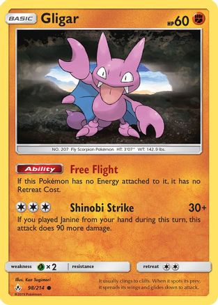 Gligar - SM - Unbroken Bonds #98