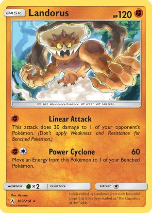 Landorus - SM - Unbroken Bonds #103