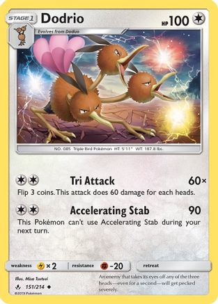 Dodrio - SM - Unbroken Bonds #151