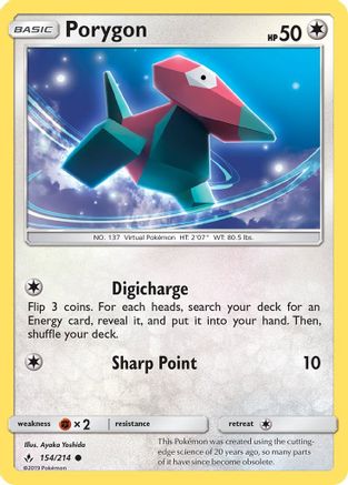 Porygon (154) - SM - Unbroken Bonds #154