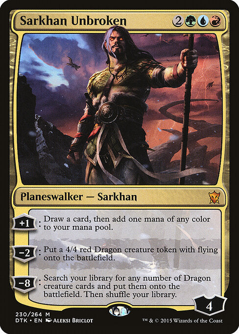 Sarkhan Unbroken - dtk Dragons of Tarkir - #230