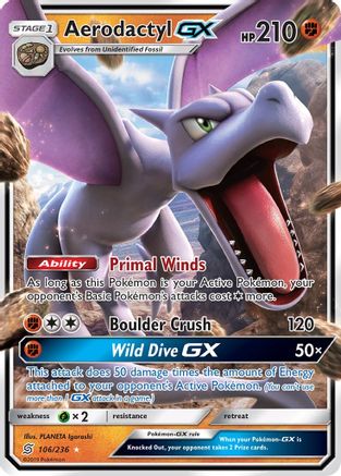 Aerodactyl GX - SM - Unified Minds #106