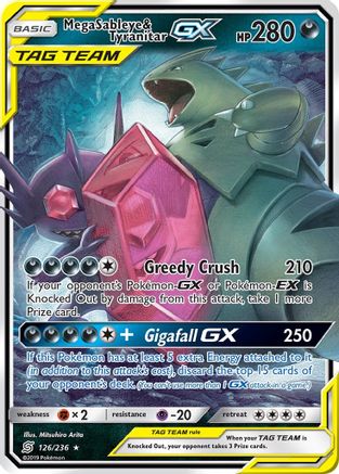 Mega Sableye & Tyranitar GX - SM - Unified Minds #126