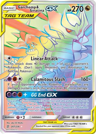 Garchomp & Giratina GX (Secret) - SM - Unified Minds #247