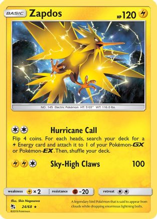 Zapdos - Hidden Fates #24
