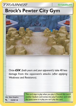 Brock's Pewter City Gym - Hidden Fates #54