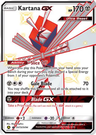 Kartana GX - Hidden Fates: Shiny Vault #SV73