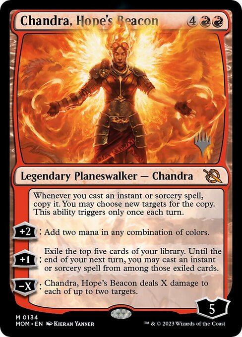 Chandra, Hope's Beacon - (pmom-134p) - Near Mint (*Foil )