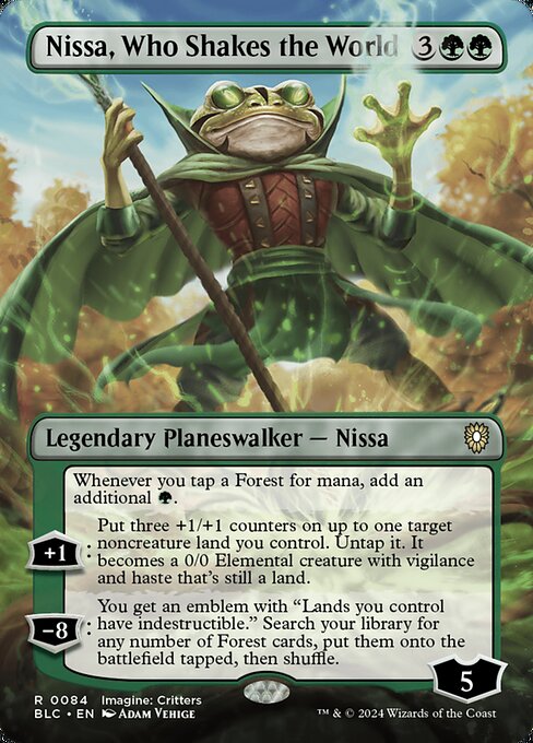 Nissa, Who Shakes the World - (blc-84) - Near Mint (*Foil )