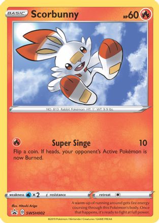 Scorbunny - SWSH002 - SWSH: Sword & Shield Promo Cards #SWSH002