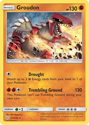Groudon - SM - Cosmic Eclipse #113