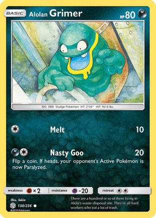 Alolan Grimer - SM - Cosmic Eclipse #130