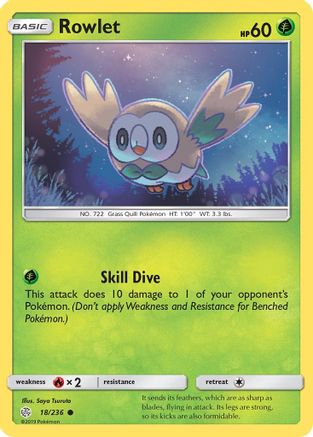 Rowlet - 18/236 - SM - Cosmic Eclipse #18