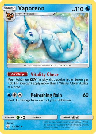 Vaporeon - SM - Cosmic Eclipse #42